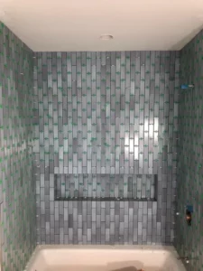 Bathroom tile wall | Gillenwater Flooring